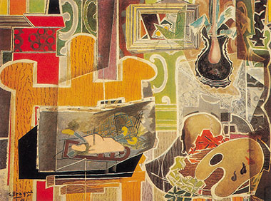 16.「室內」　布拉克　1938年作