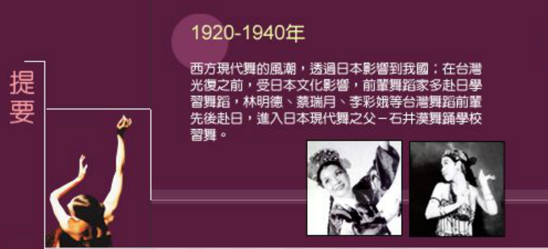 提要：1920-1940年