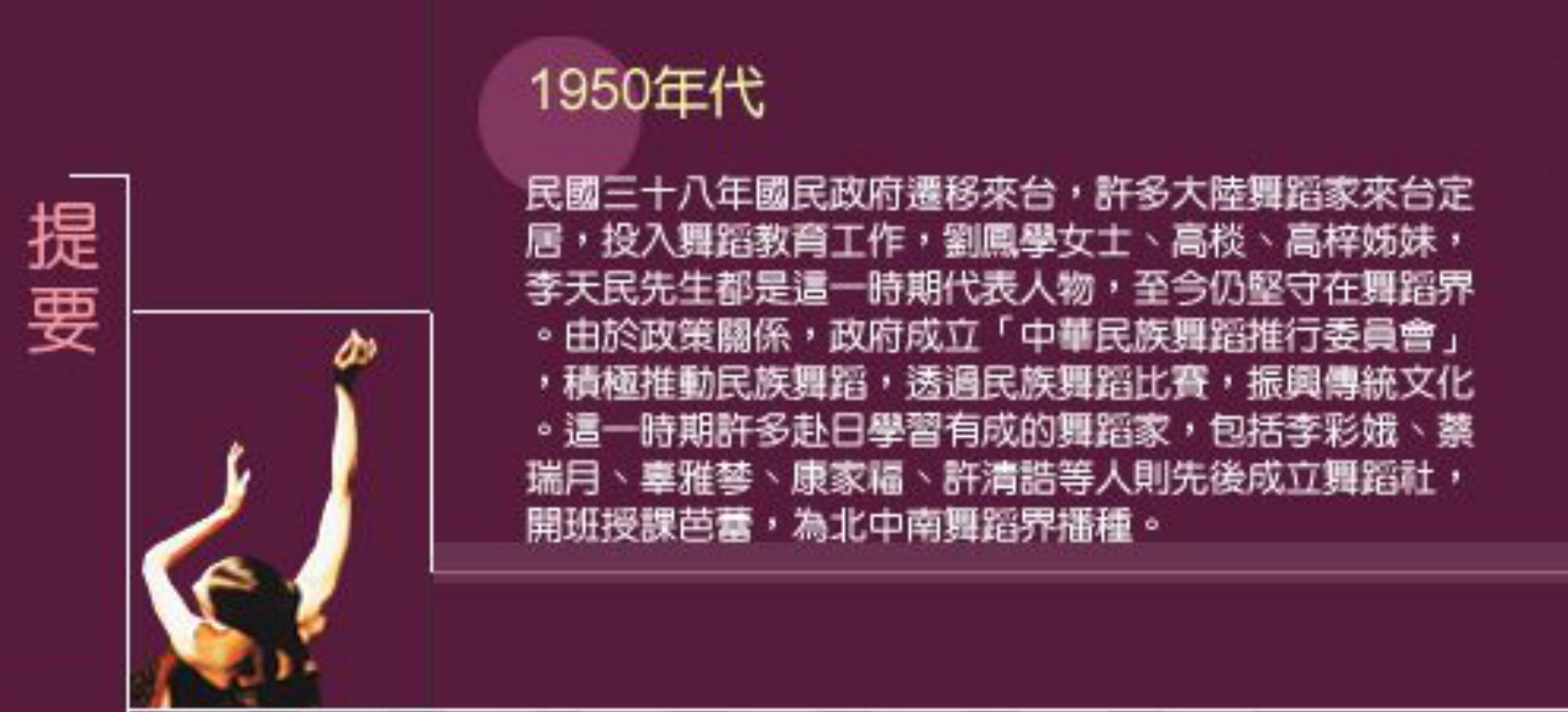 提要：1950年代